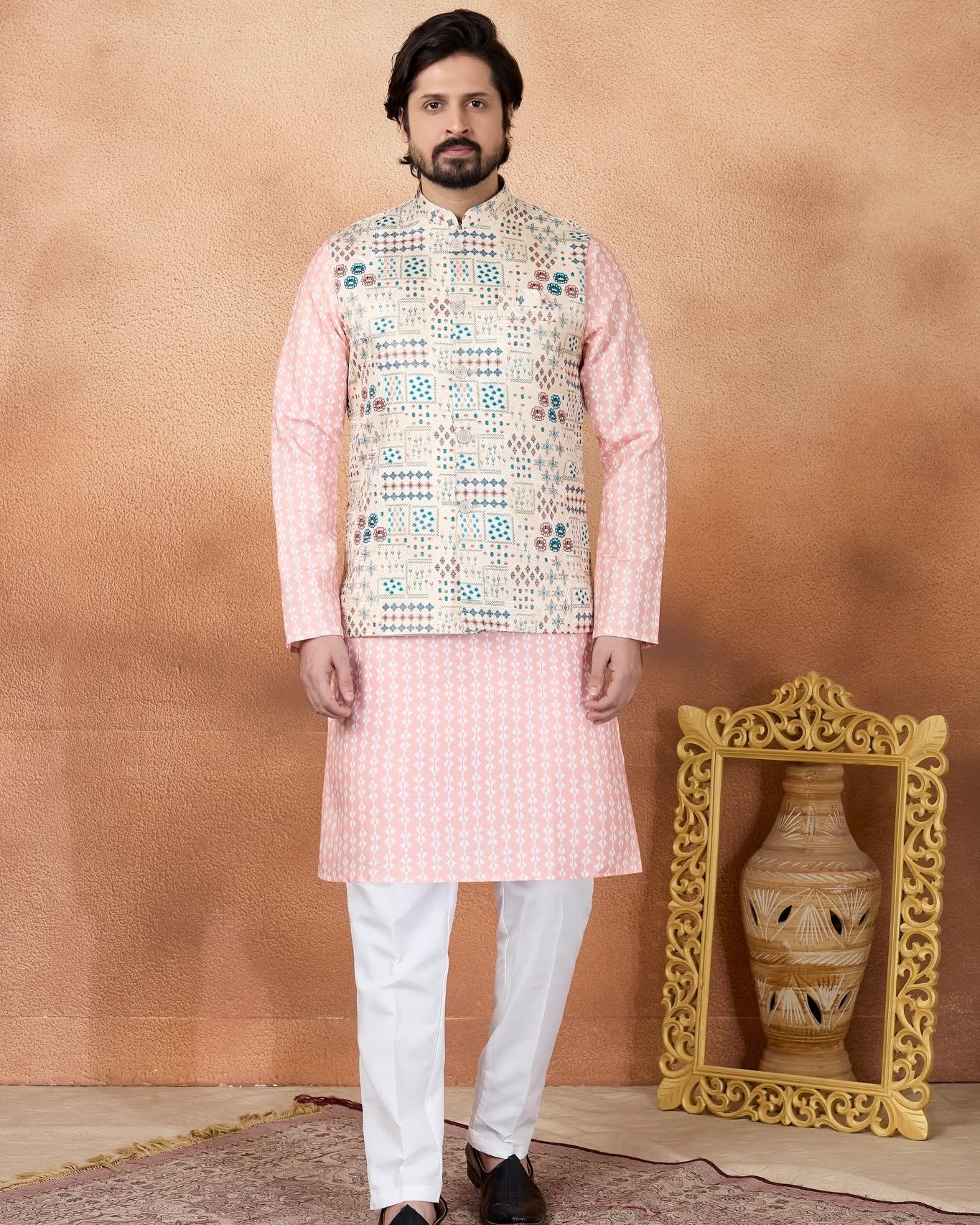 Elegant Designer Kurta Jacket Set for Men A Perfect Blend of Tradition & Style